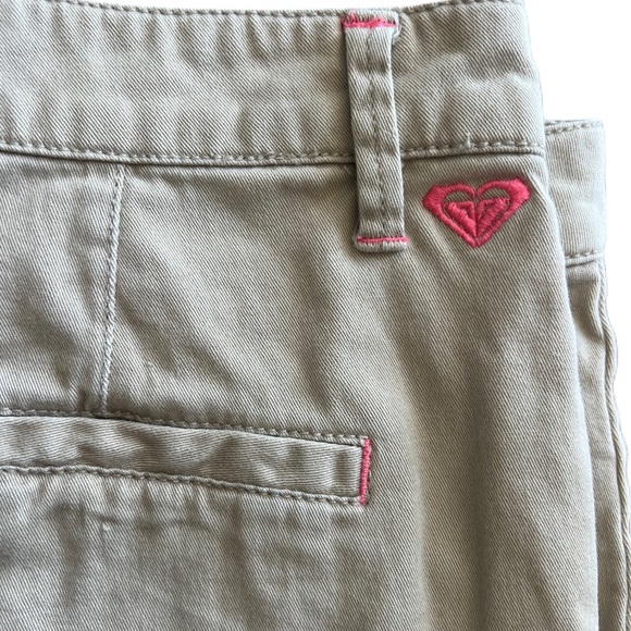 Roxy Tan Khaki Cotton/Spandex Pants Juniors size 5 - Picture 4 of 6